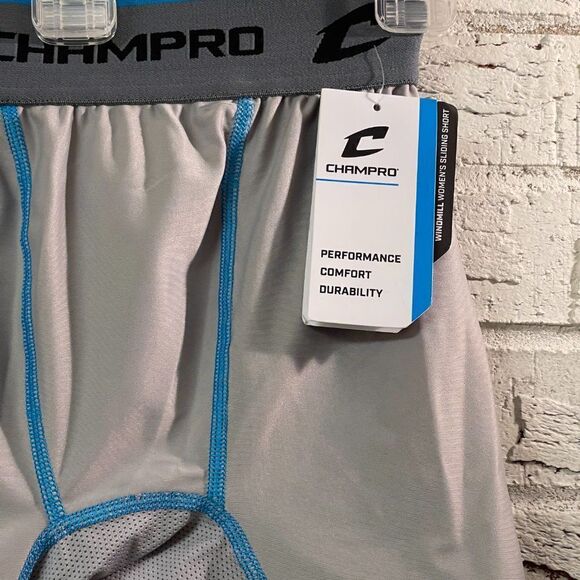 Champro Blue Padded Windmill Sliding Fastpitch Softball Shorts NWT Small - Picture 6 of 9